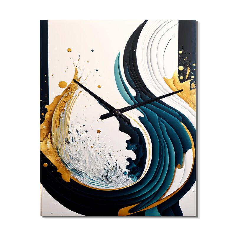 Janeiya - Horloge murale moderne, H 40 po x l 30 po x P 1 po