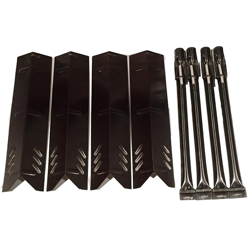 Quickflame 4-Pack Replacement Heat plates and Burners for Uniflame, BHG, DynaGlo, Stainless Steel