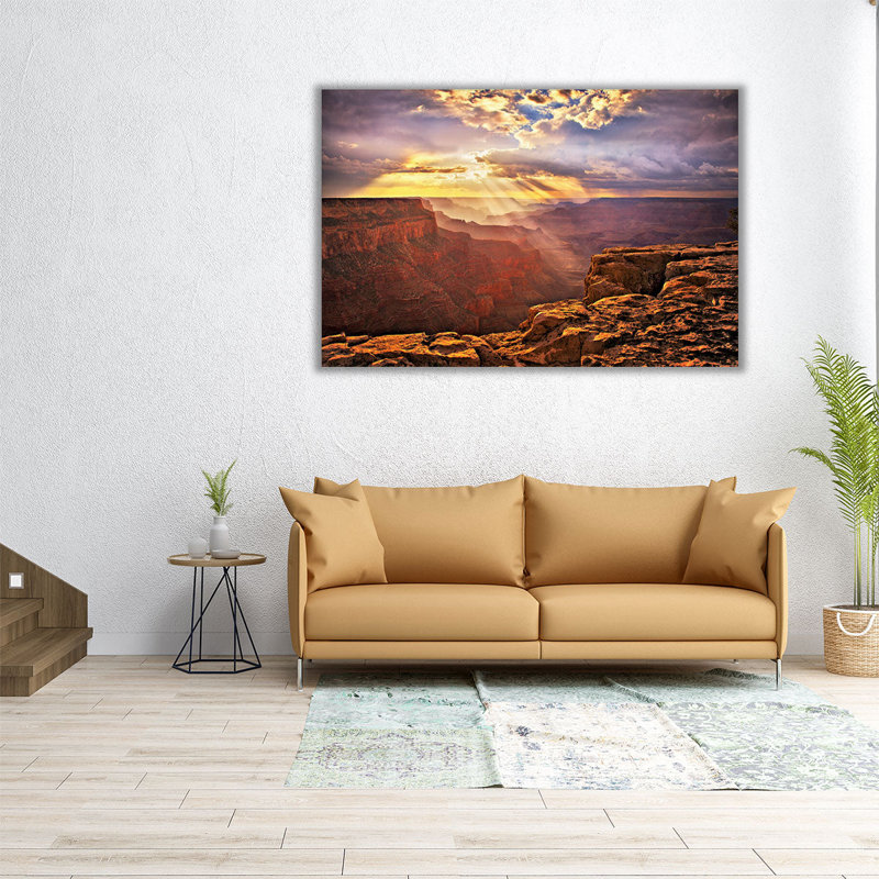 Canyon Sunset II - reproduction d'art sur toile, H 24 po x l 36 po