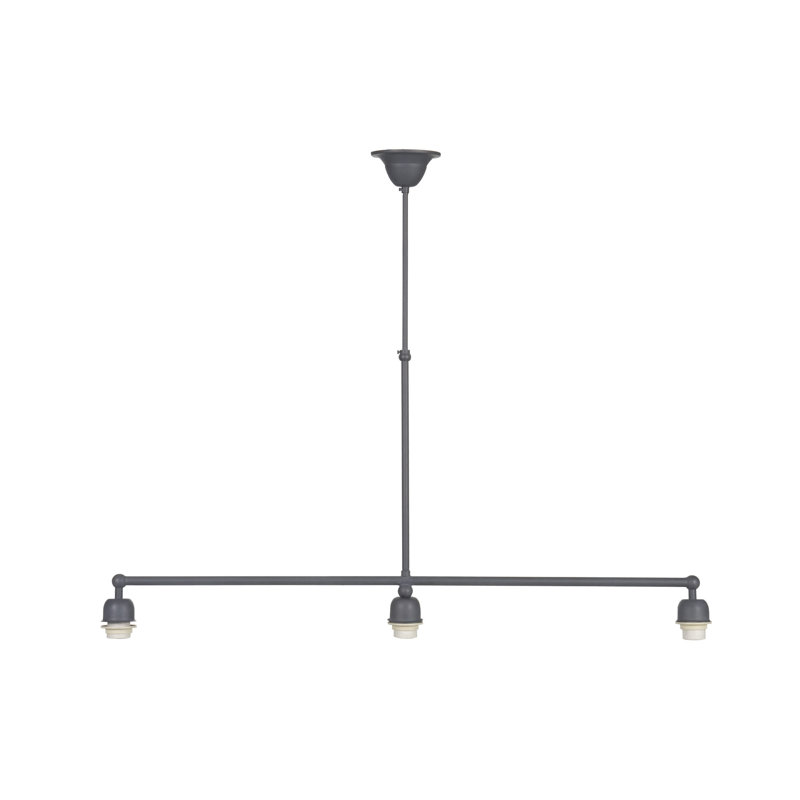 San Pablo 3 - Light Kitchen Island Pendant, Lead Paint Metal