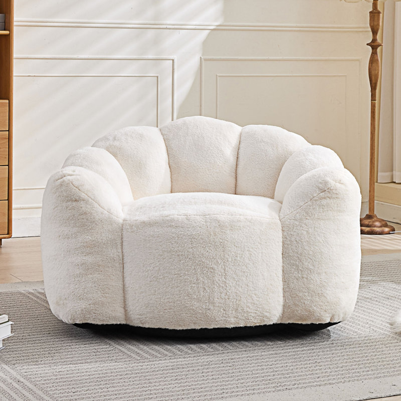 Fauteuil à billes Bean Bag Chair, Blanc