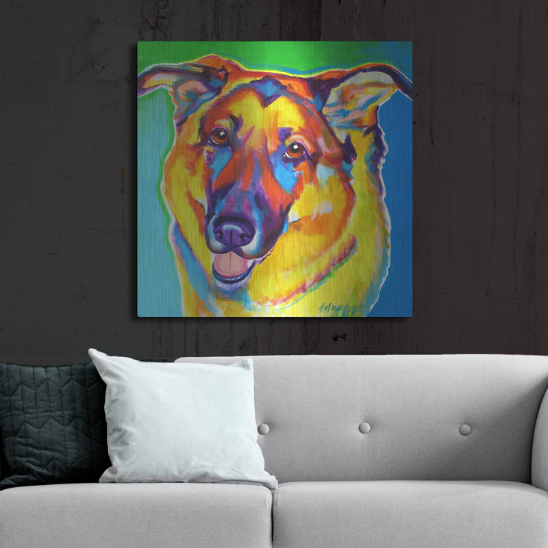 "Gsd - Thomas" par Dawg Painter, H 36 po x l 36 po