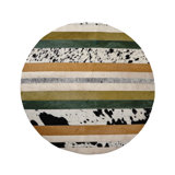 Nueva Raya Cowhide Striped Area Rug