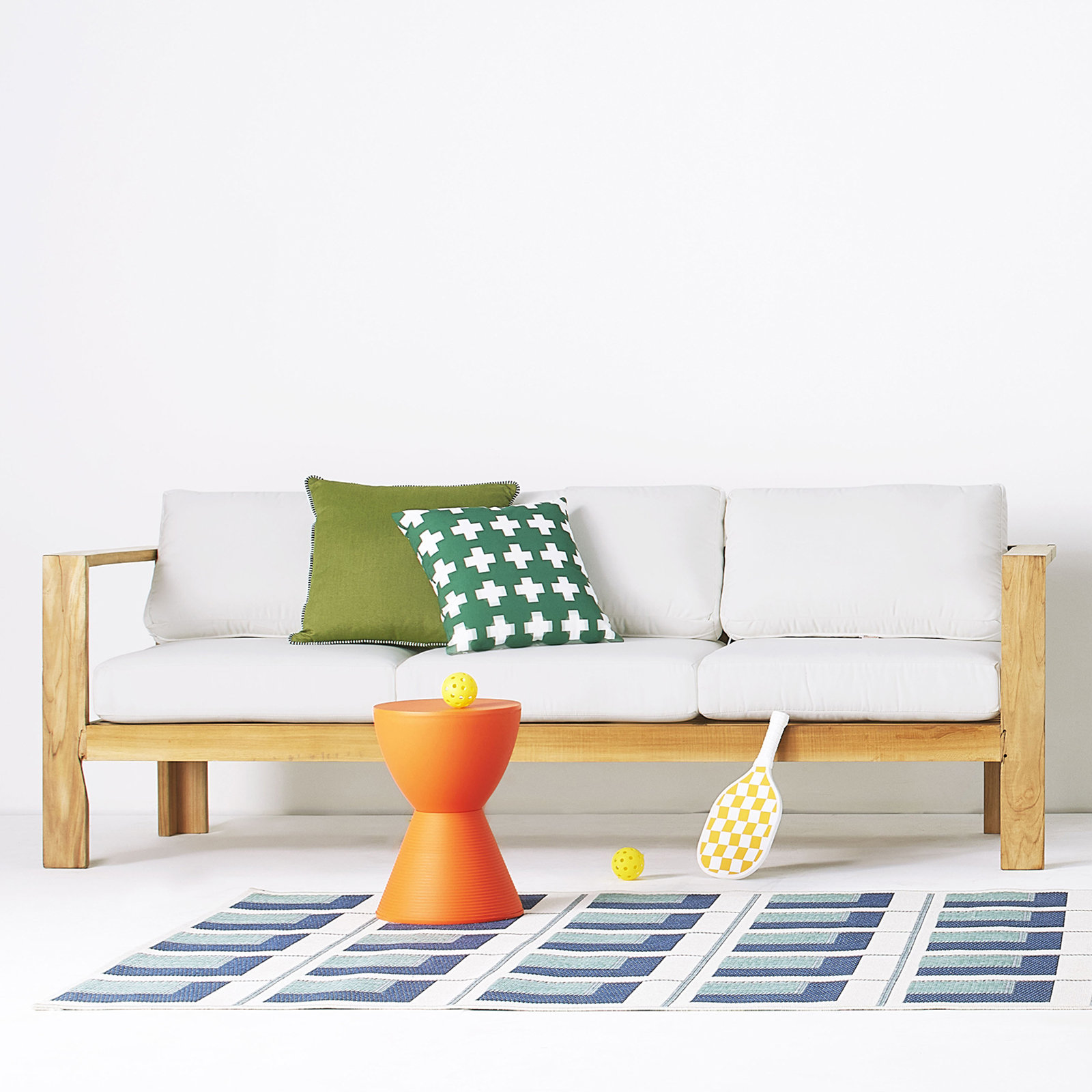 Dema Throw Pillow, 22" x 22", Green