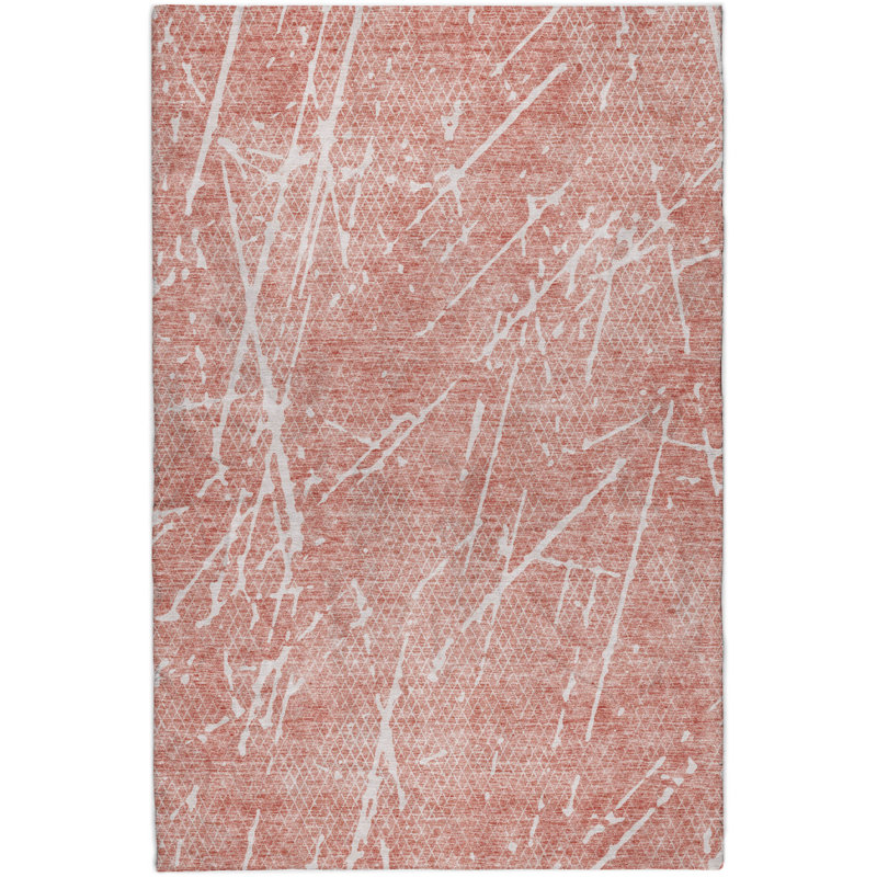 Tapis à poils longs lavable à la machine de qualité supérieure ADS628, Blush, 3' x 5'