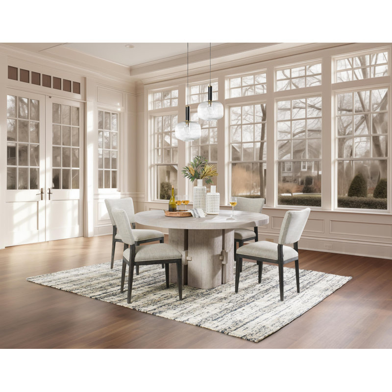Rosemount 60" Solid Wood Dining Table, Beige