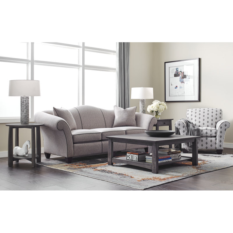 Highlands Solid Wood 4 Legs Coffee Table with Storage, Manlius