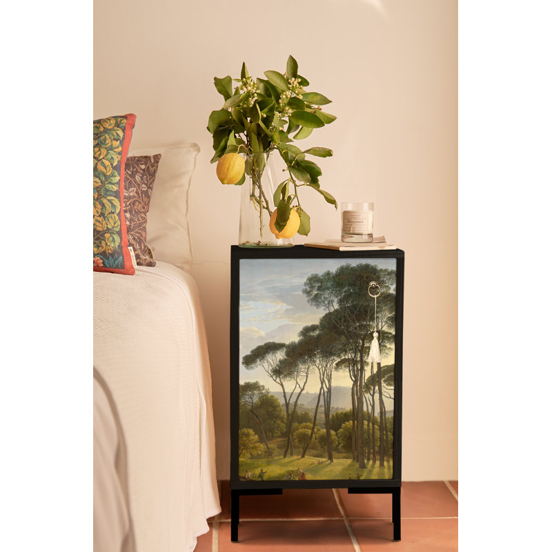 Maribeth 40cm W Solid Wood Bedside Table