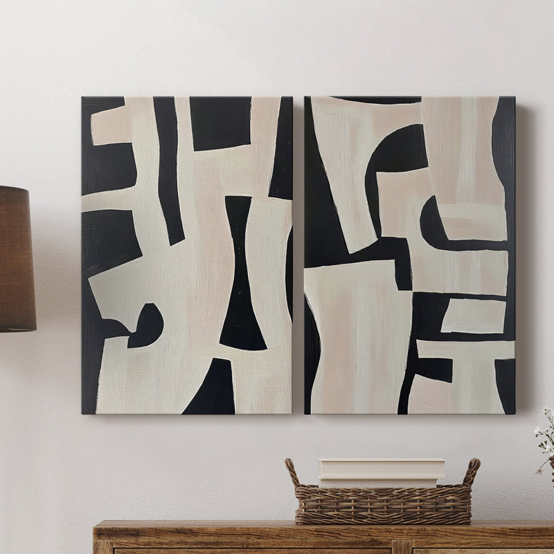 ABSTRACT Series DLxxxix - Toile tendue avec châssis de qualité supérieure - Prêt à être accroché