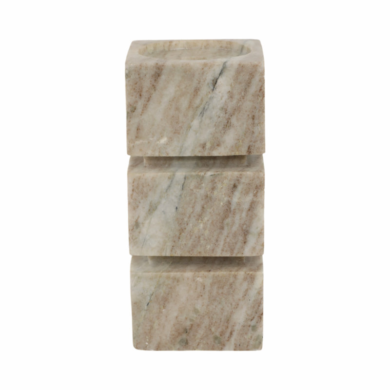 Pillar Candle Holder, 8" H x 4" W x 4" D