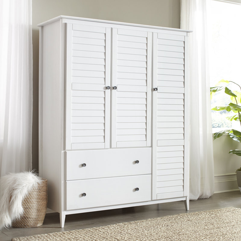 Armoire Greenport, Blanc brossé
