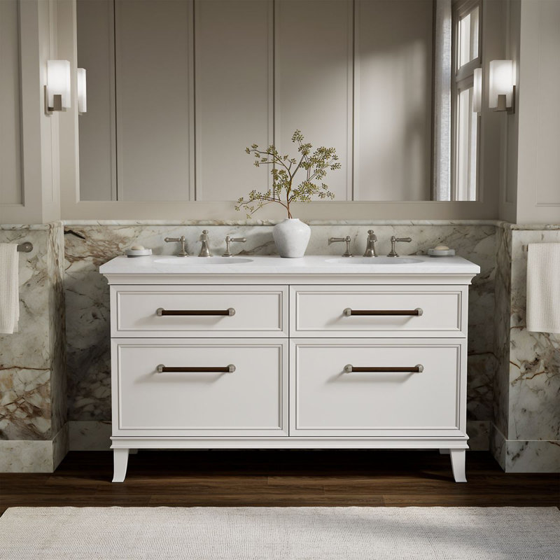 Artifacts Vanity 60 Inches, Linen White