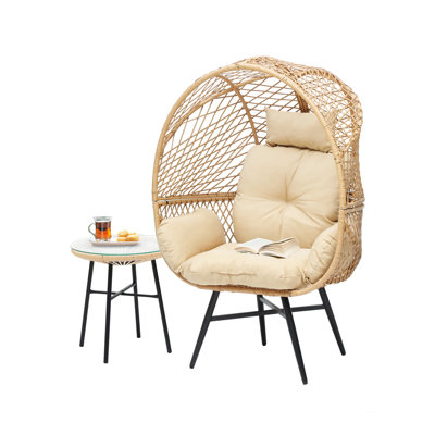 Egg Chair With End Table