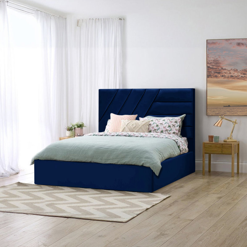 Eleonora Upholstered Bed, Double (4'6), Marine