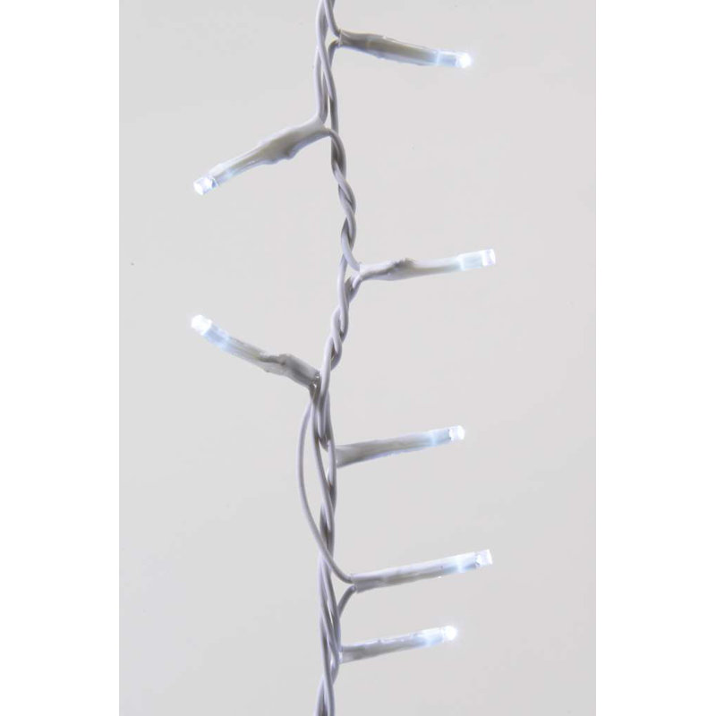 LED Twinkle Indoor / Outdoor String Lights, Cool White/White