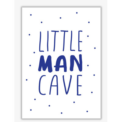 Little Man Cave Dots - Print