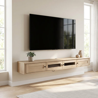 Meuble télé flottant avec porte