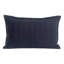 Indigo Stripe Self-Flange Knife Edge Accent Pillow