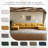 Maelina 7 - Piece Upholstered Orange Corduroy Modular Sectional Sofa with Pillow Back and Removable Ottoman-108111421