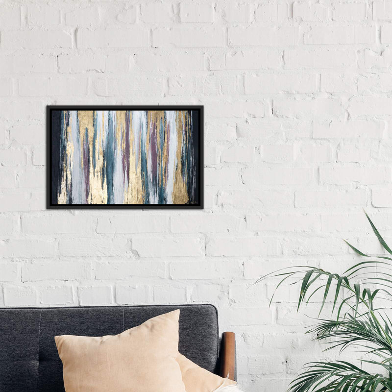 « walk of fierté » par nikki chauhan-print, H 18 po x l 26 po x P 1,5 po, Toile avec cadre noir patiné