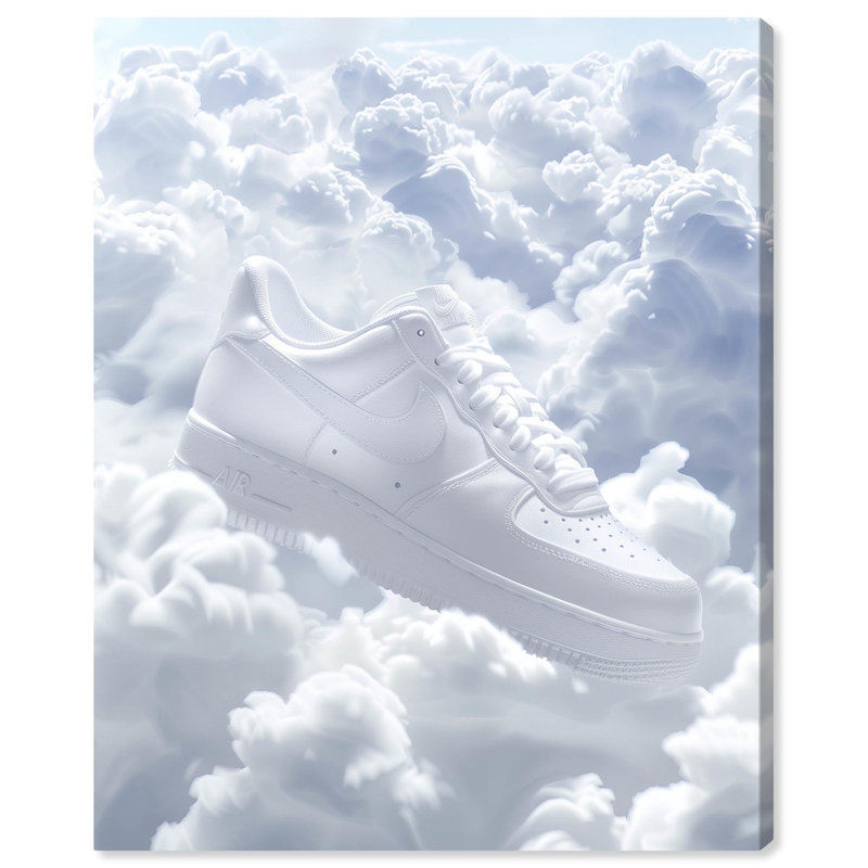 Sneaker on a Cloud Wrapped Canvas Art Print, 24" x 20"
