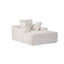 Chaise longue rembourrée en velours côtelé Modern-117430053