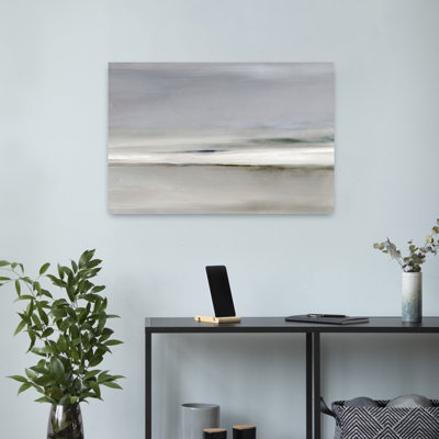 Delta Abstract Contemporary Modern Coastal Landscape Wall Art Print