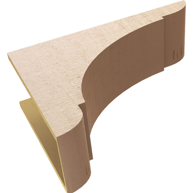 Bois de cèdre brut olympique TimberThane Corbel, brun clair apprêté, H 20 po x l 10 po x P 30 po