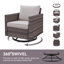 Ensemble de chaise longue pivotante d'extérieur en osier Naresa-631606944-643947572