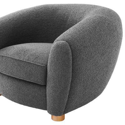 Modway Abundant Boucle Upholstered Fabric Armchair