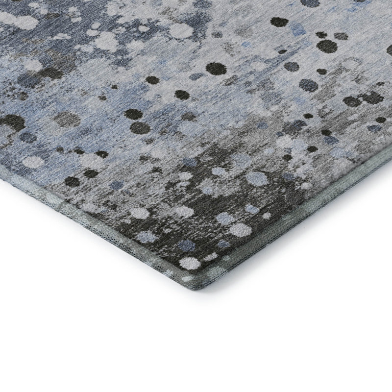 Premium Machine Washable Ansley Abstract Rug, Rectangle 3' x 5'