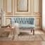 Eloise Vintage Floral Tufted Loveseat with Nailhead Trim
