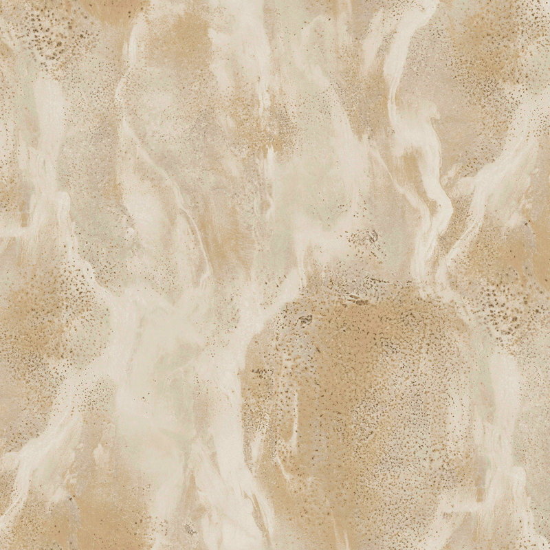 Caputo 10.05m x 1.06m Textured Matte Paste the Wall Wallpaper Roll, Beige/Yellow
