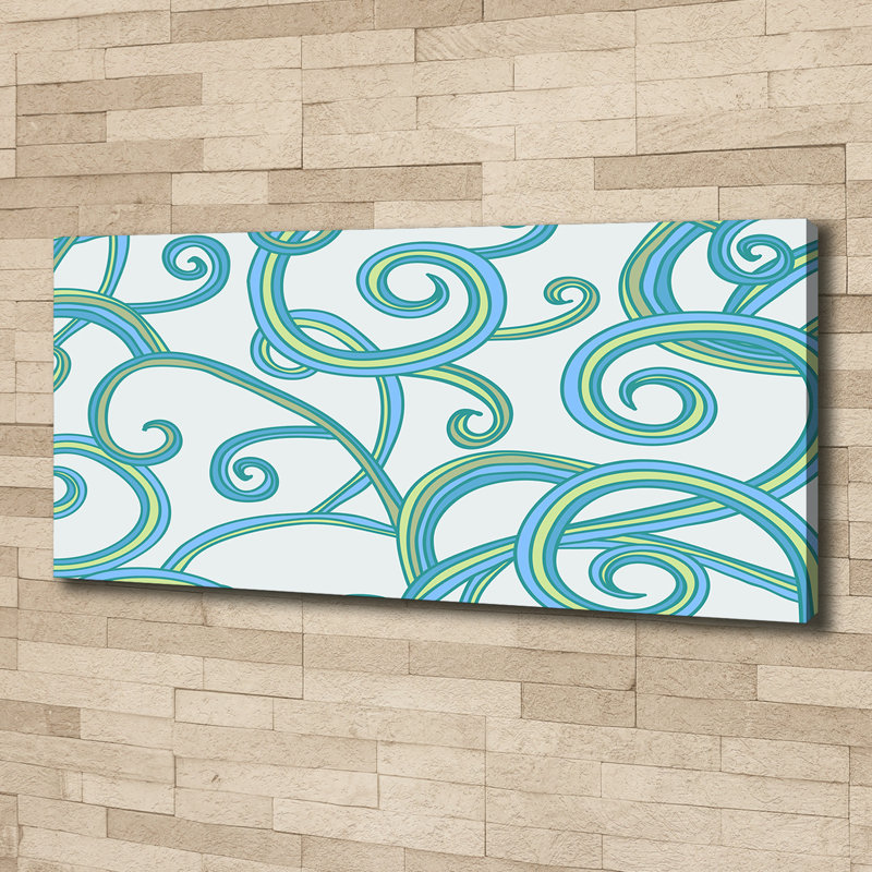Abstract Spirals - Wrapped Canvas Print