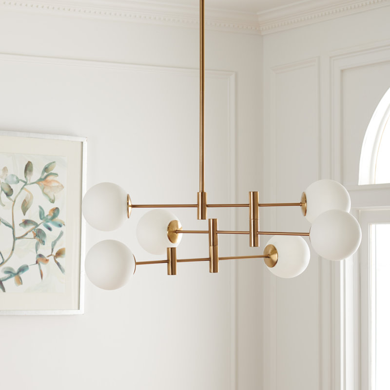 Lustre linéaire unique à 6 lumières Vika