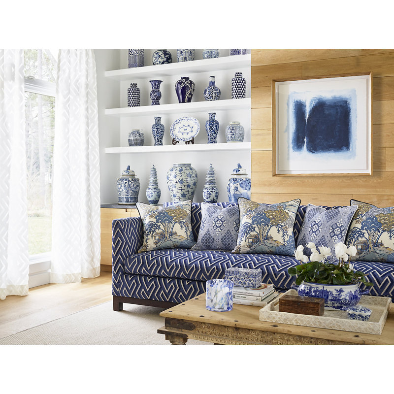 Pacifica Sea of Trees Fabric, Blue Ridge