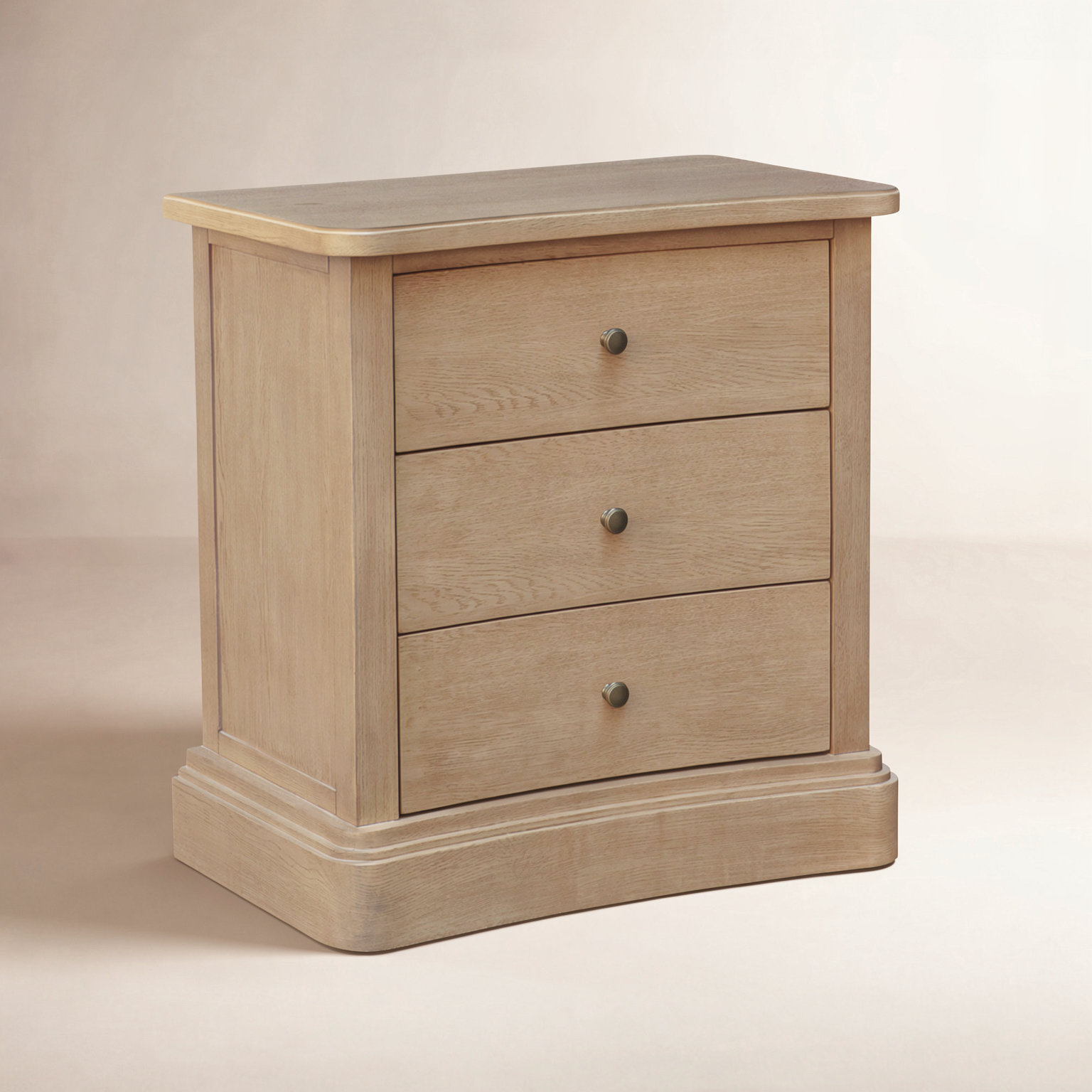 Rochelle Oak Nightstand, Brown