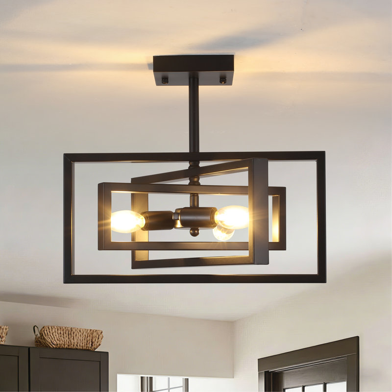 Plafonnier semi-encastré 3 lumières 15,8 po