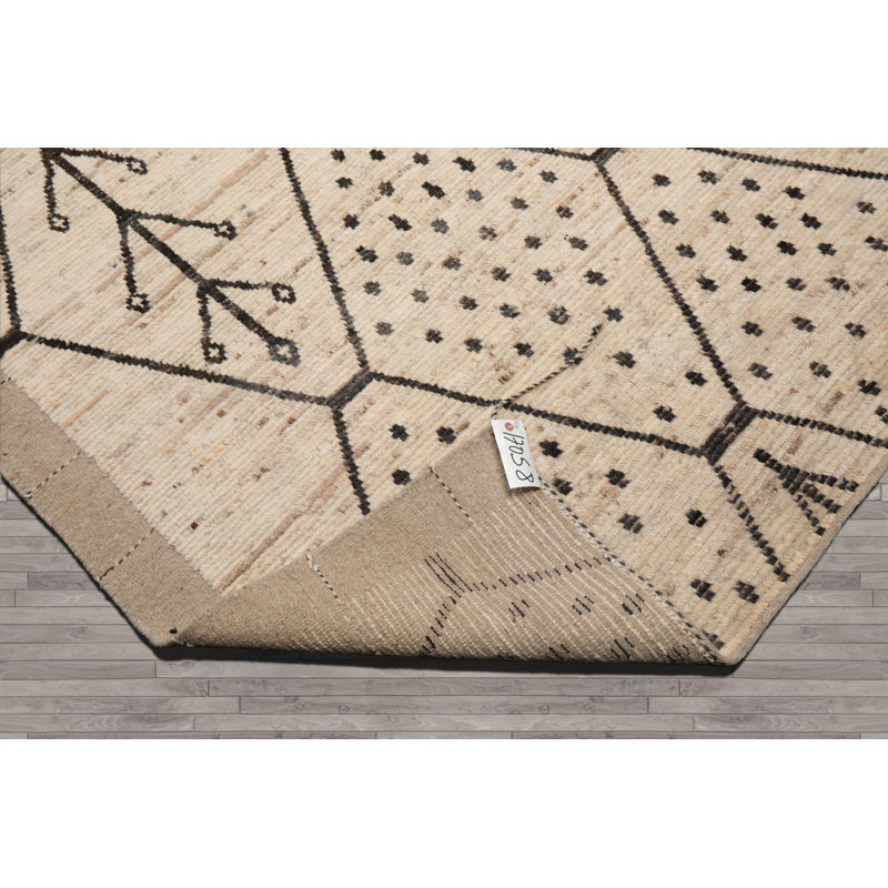 Tapis afghan noué à la main 5 x 7