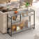 100cm Geometric Art Console Tables for Entryway, Skinny Entry Table with 4 Tier Storage Shelves, Easy to install