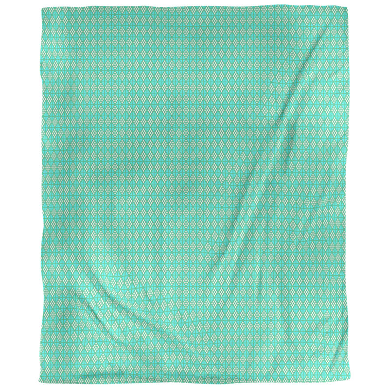 Housse de couette simple Katelyn Elizabeth, Housse de couette pour très grand lit, Turquoise moyen
