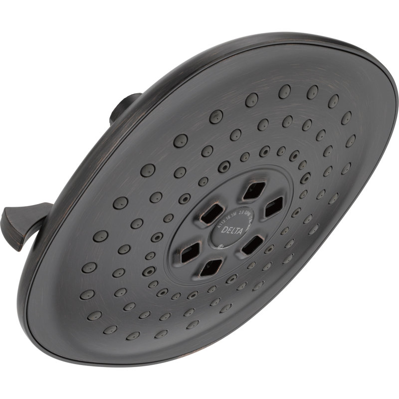 Universal Showering Components 2 GPM Shower Head with H2okinetic Technology, Venetian Bronze