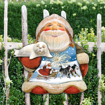 Décoration murale père Noël Northern Light