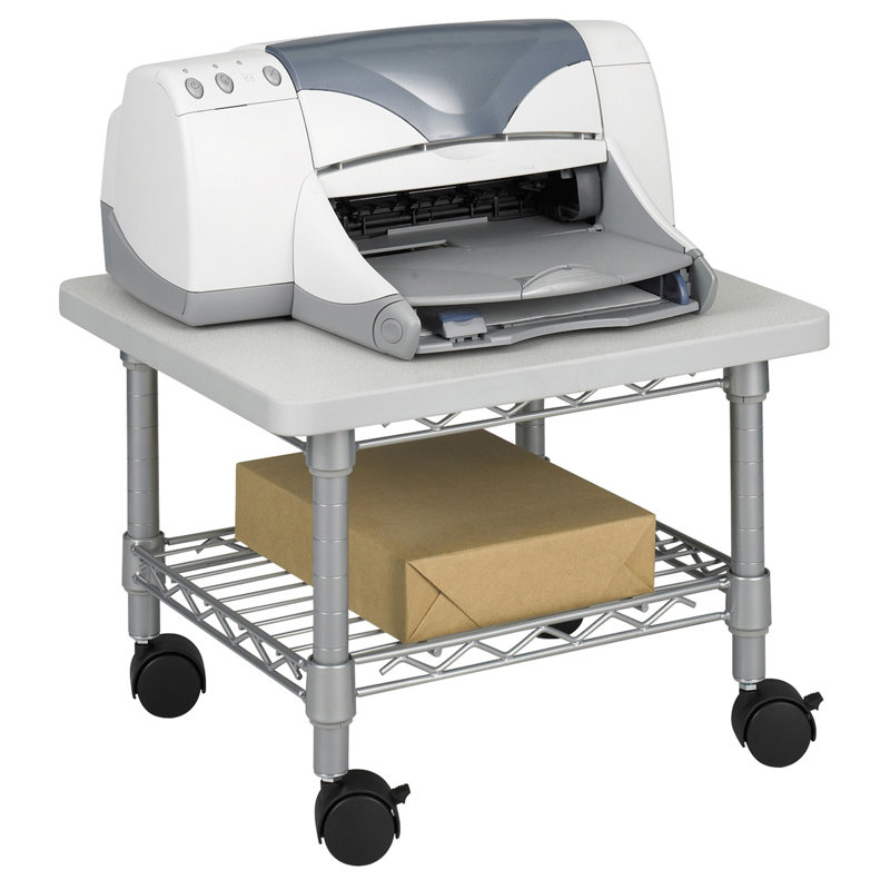 Printer Stand, Metallic Gray
