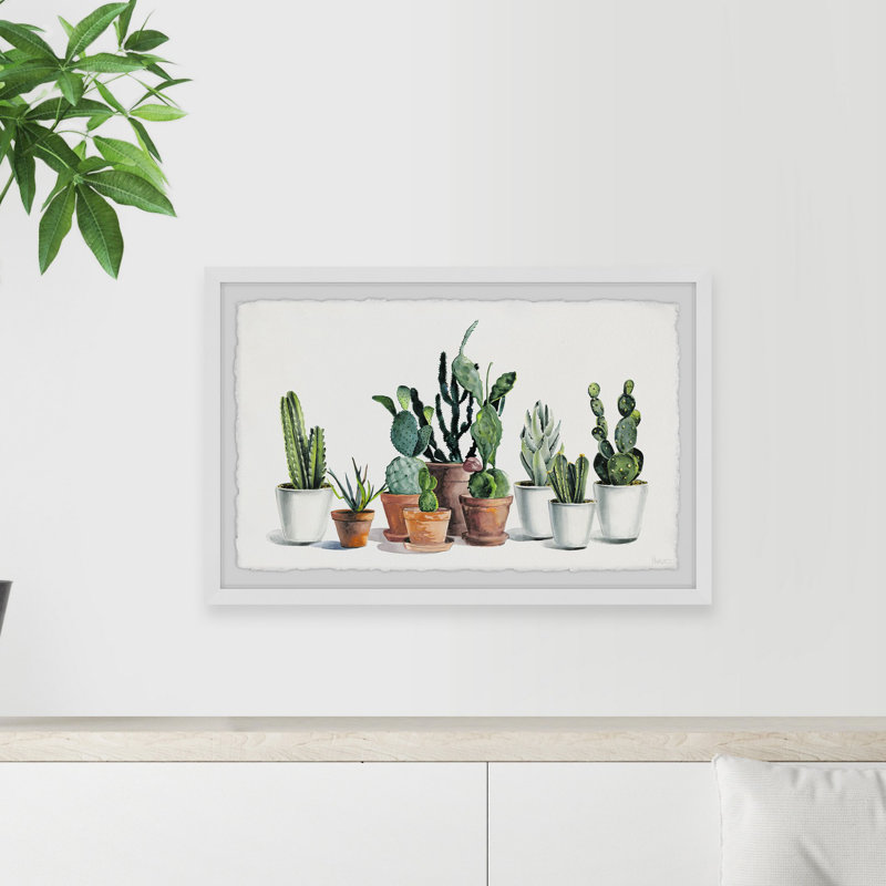 Cactus Alive by Parvez Taj - Single Picture Frame Painting, 41 cm H x 61 cm W