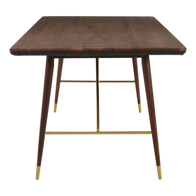 Jaron Walnut Solid Wood Top Dining Table