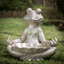 Statue bronze de grenouille de yoga MGO