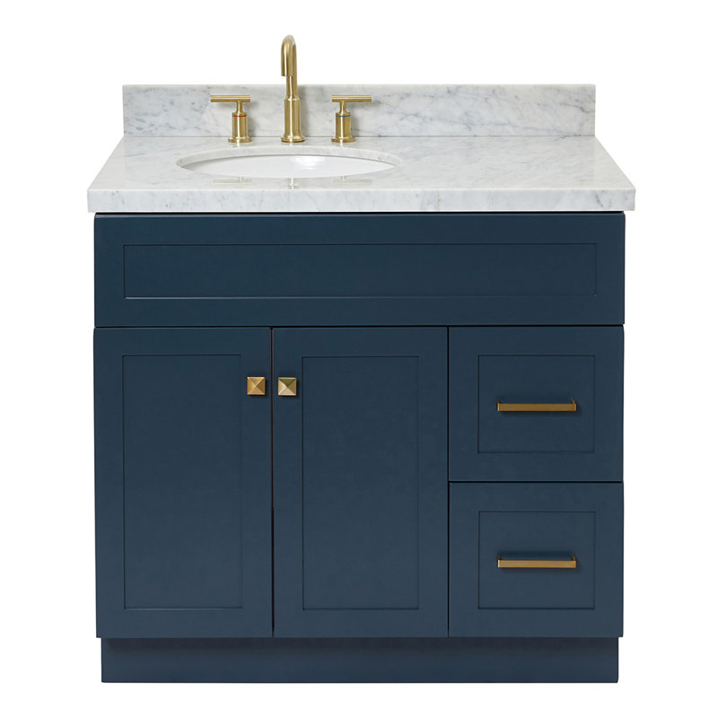 Ensemble de meuble-lavabo simple 37 po Abell, Bleu minuit