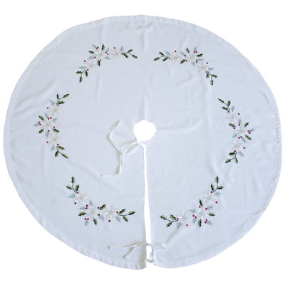 Jupe brodée d'hemstitch tree Country Poinsettia