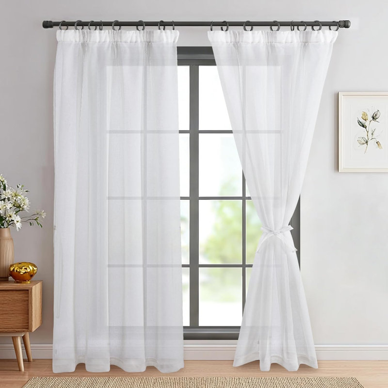 Pair, White, 117 cm Width x 229 cm Drop